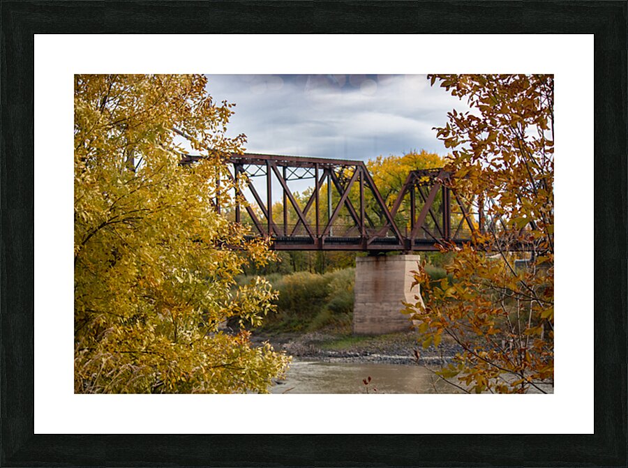 Emerson Train Bridge Picture Frame print