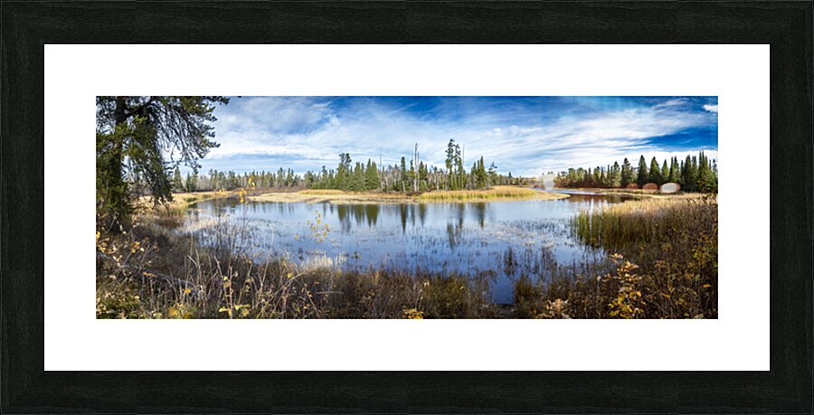 Horseshoe Bend Panorama at Pine Point Rapids Picture Frame print