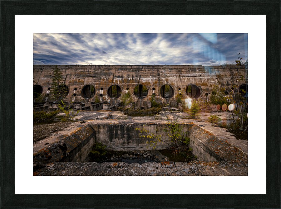 Dam Ruins Picture Frame print