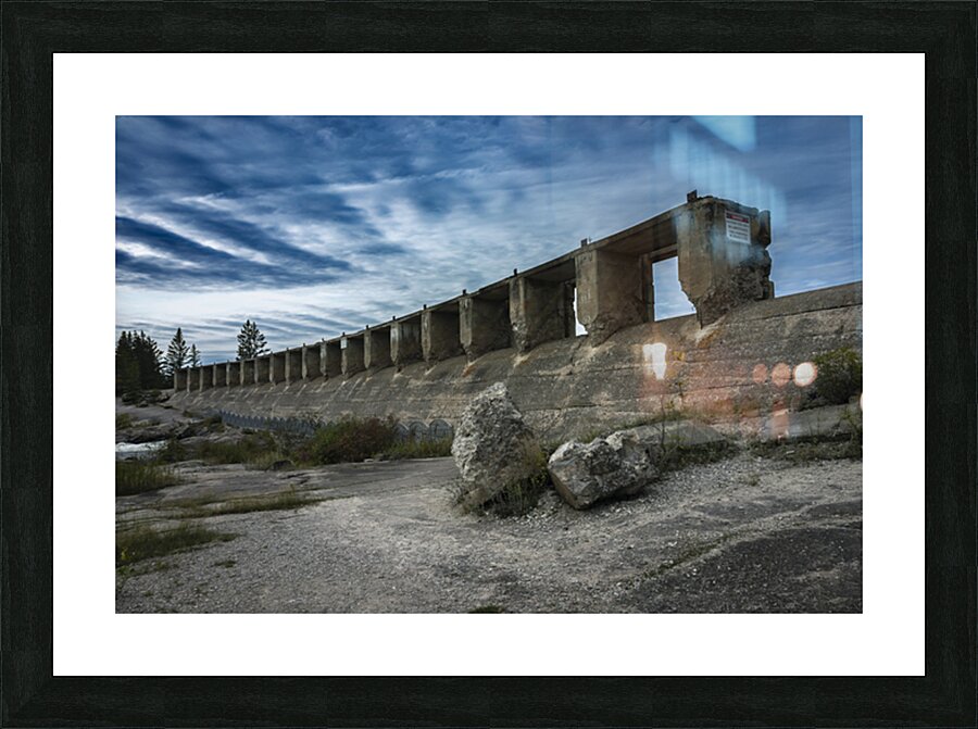 Dam Ruins Picture Frame print