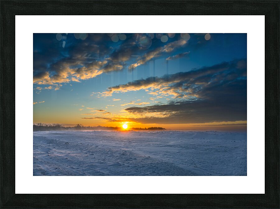 Winter Sunrise Picture Frame print