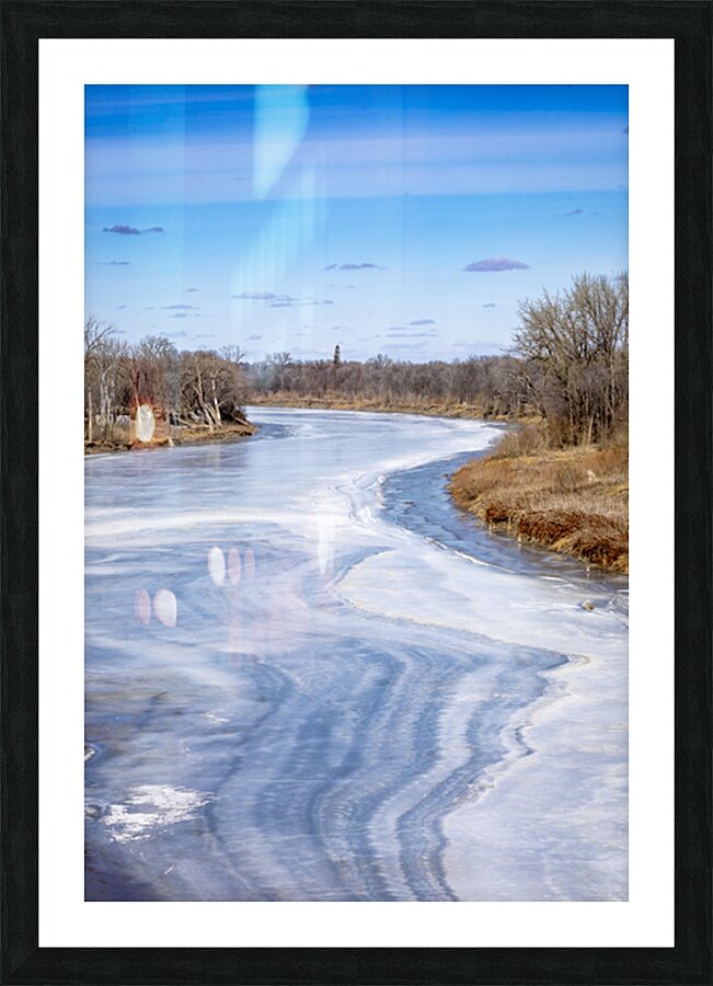 Melting on the Red Picture Frame print