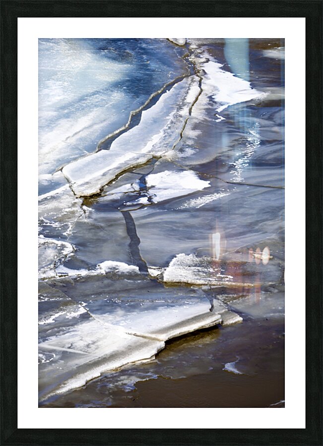 Cracked Ice Picture Frame print