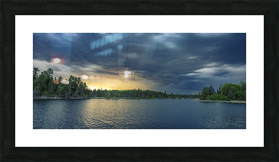 Moody Sunset Panorama Picture Frame print