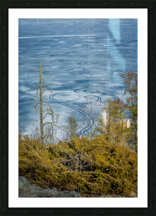 Ice Circles Picture Frame print