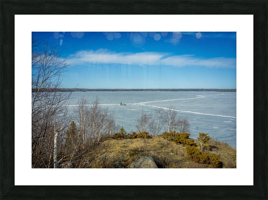 Island on West Hawk Lake Picture Frame print