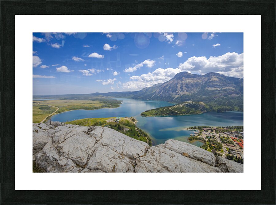 Waterton Lakes View Impression et Cadre photo