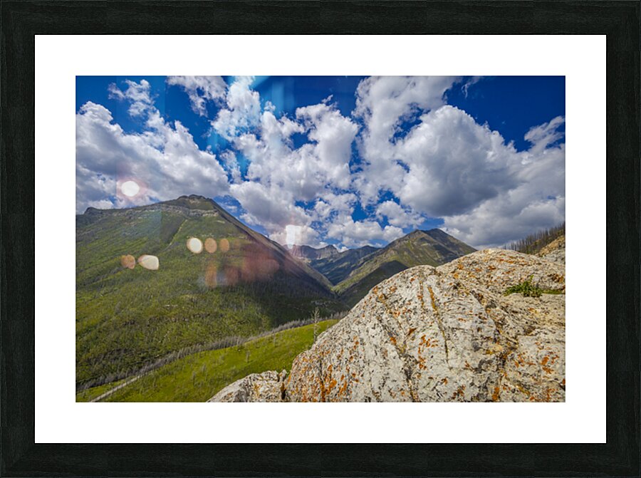 Mountains of Waterton Picture Frame print