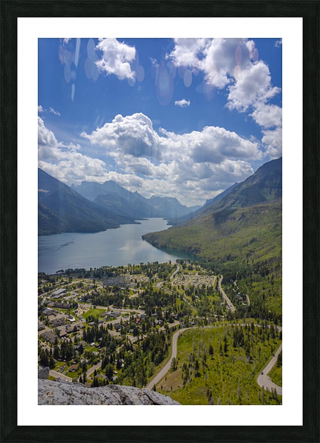 Above It All: Waterton’s Bear Hump Vista Picture Frame print