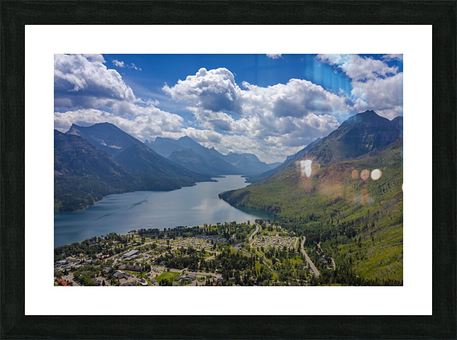 Overlooking Waterton Picture Frame print
