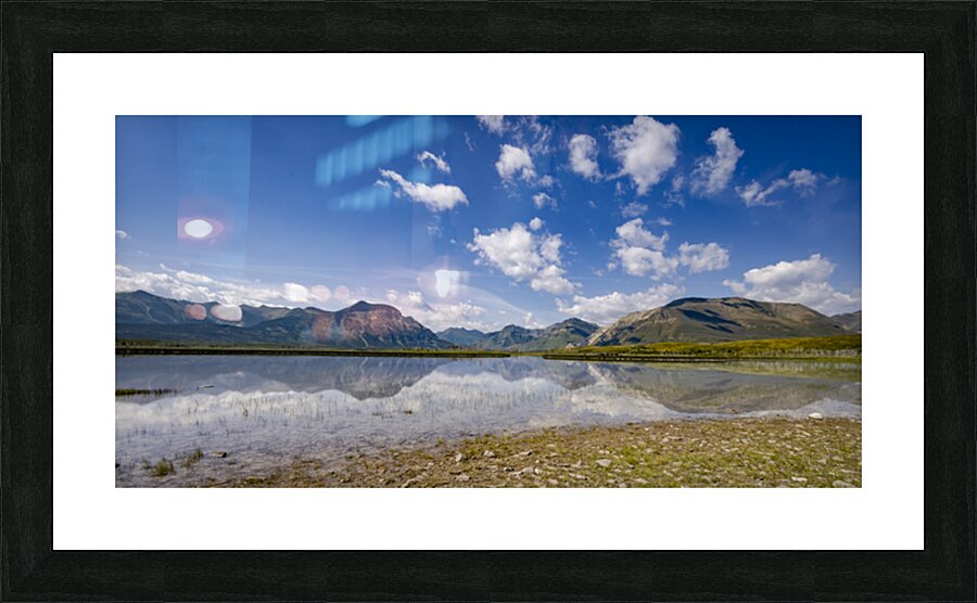 At the Base of the Rockies Picture Frame print