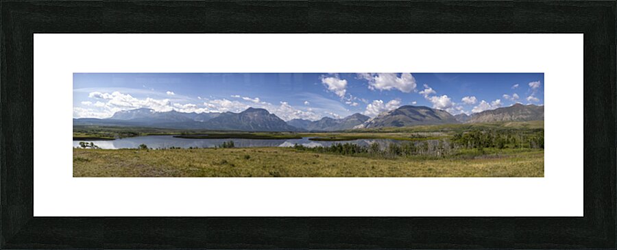 At the Base of the Rockies - Panorama Picture Frame print