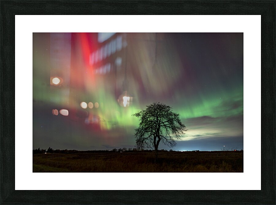 Northern Lights Dance Picture Frame print