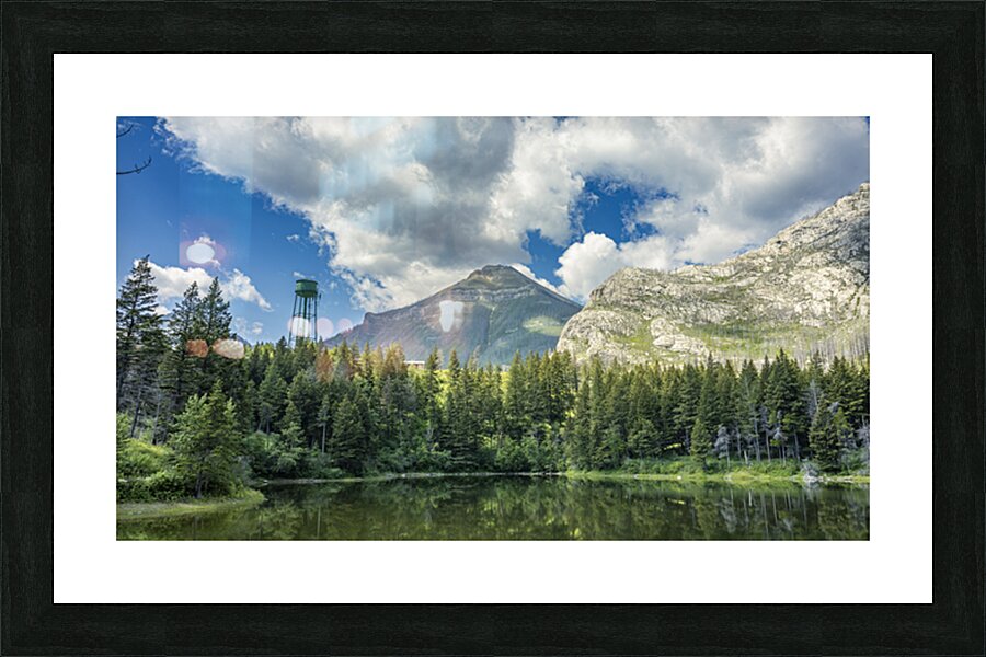 Reflections at Waterton Picture Frame print