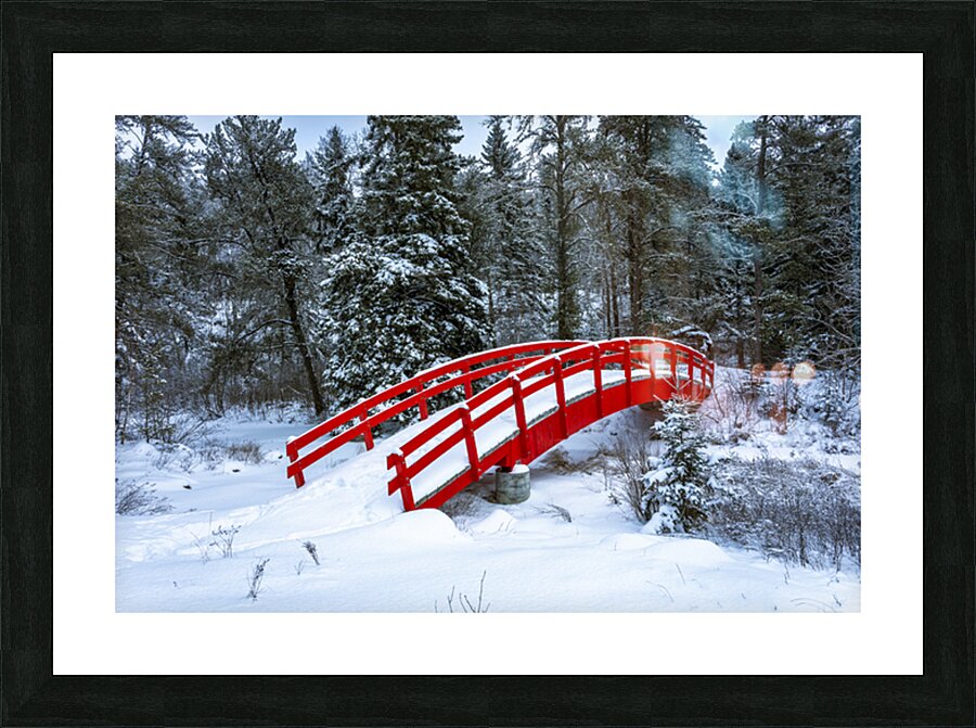 Crimson Crossing Picture Frame print