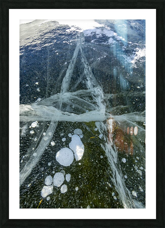 Frozen Fractures Picture Frame print