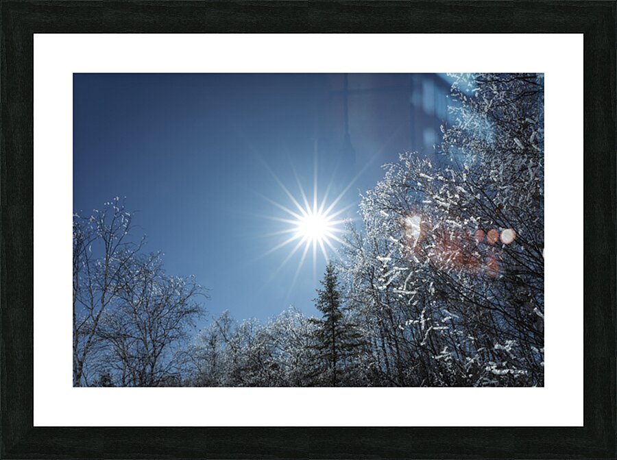 Winter Sunburst Picture Frame print