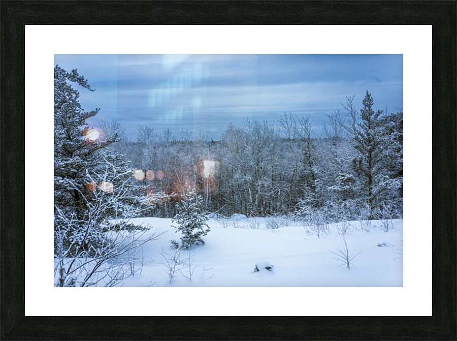Whiteshell Winter Calm Picture Frame print