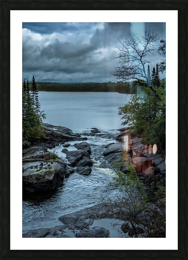 Tulabi Falls on a Rainy Day Picture Frame print