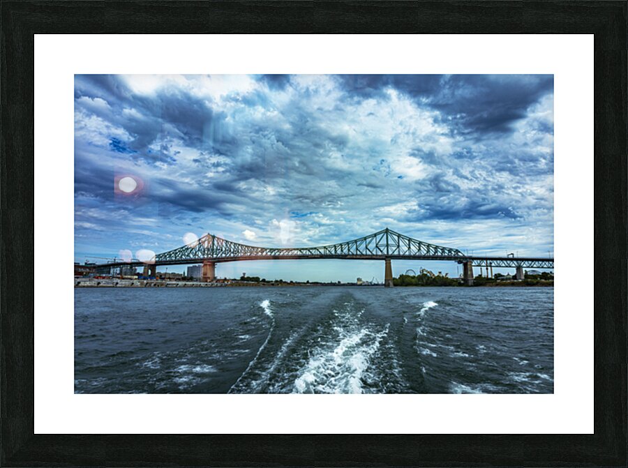 Pont Jacques Cartier Bridge Picture Frame print