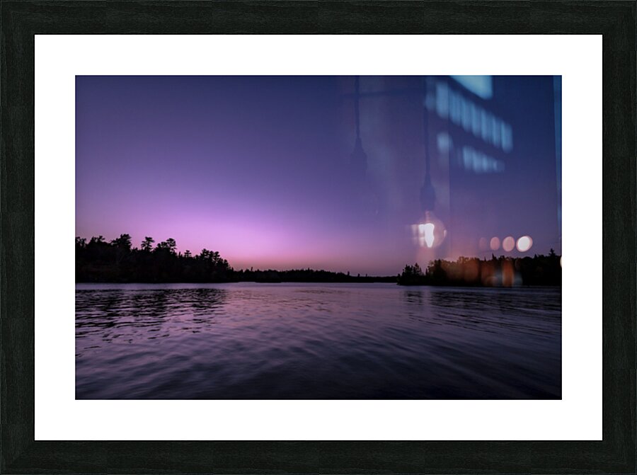 Shoal Lake Sunset Picture Frame print