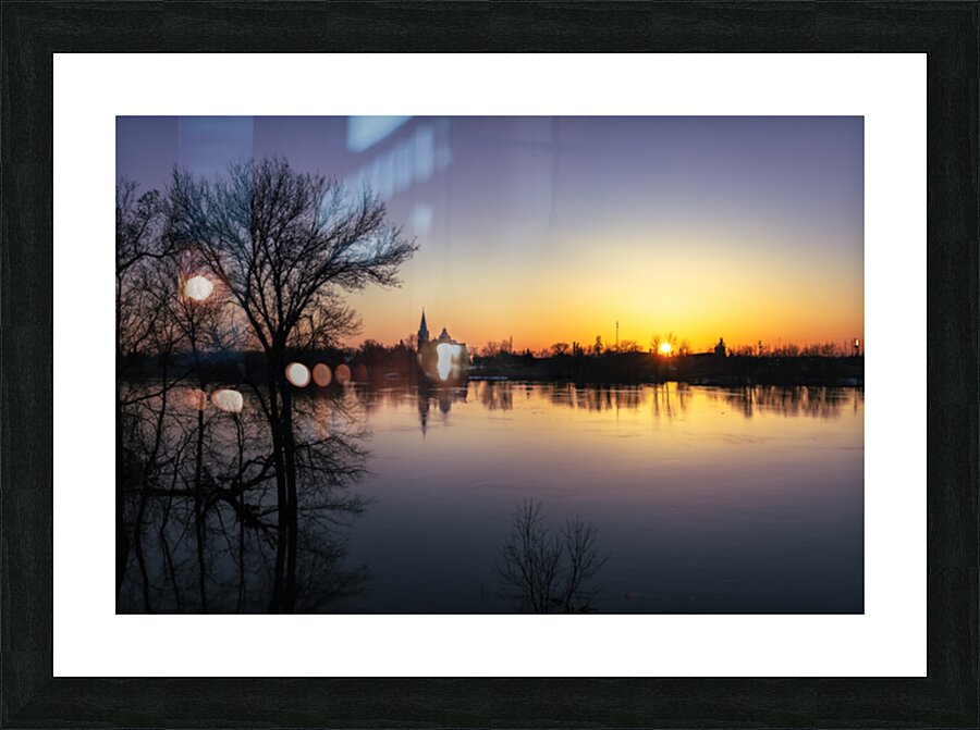 Red River Flood Picture Frame print