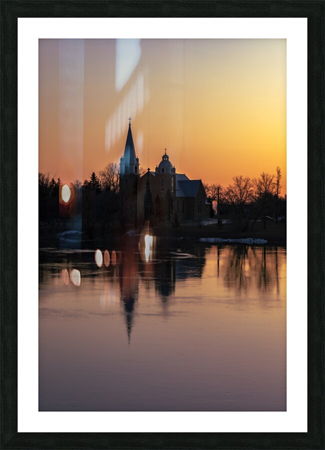 Ste-Agate Church Picture Frame print