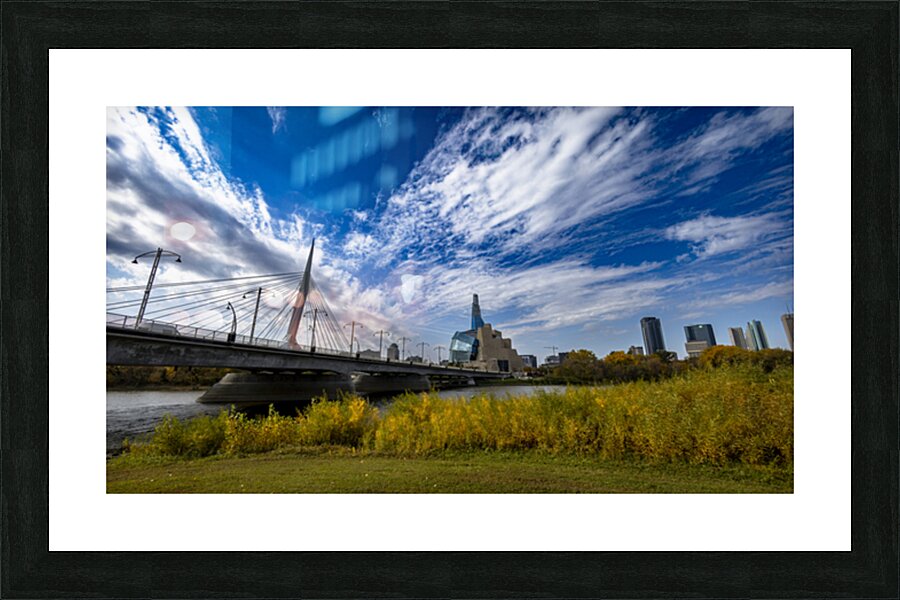 Provencher Bridge in the Fall Picture Frame print