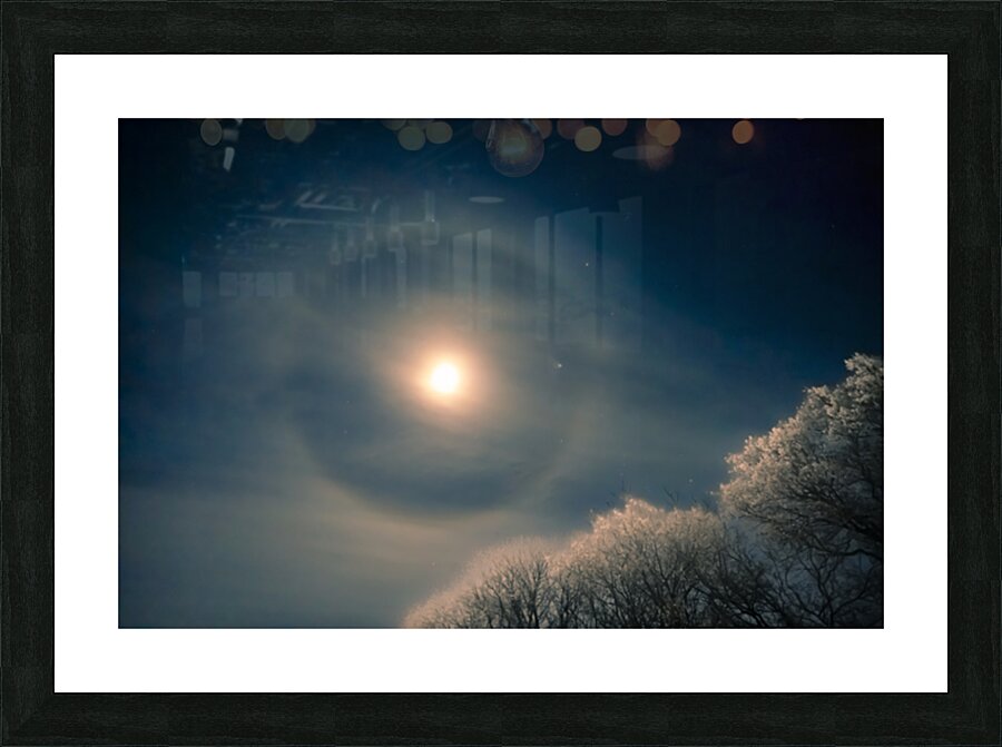 Moon Halo Picture Frame print