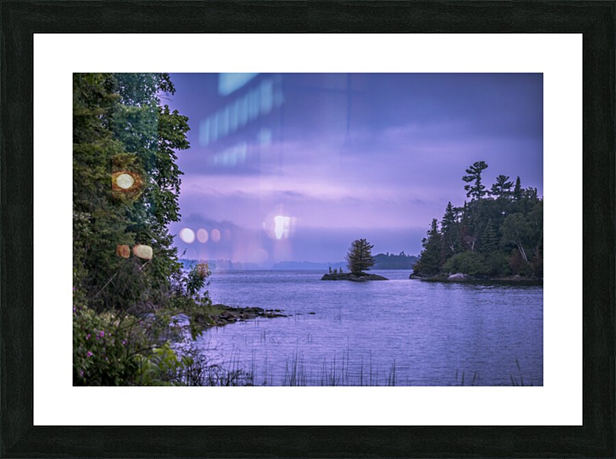 Fog on Shoal Lake Picture Frame print