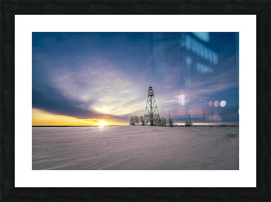 Gull Harbour Light House Picture Frame print