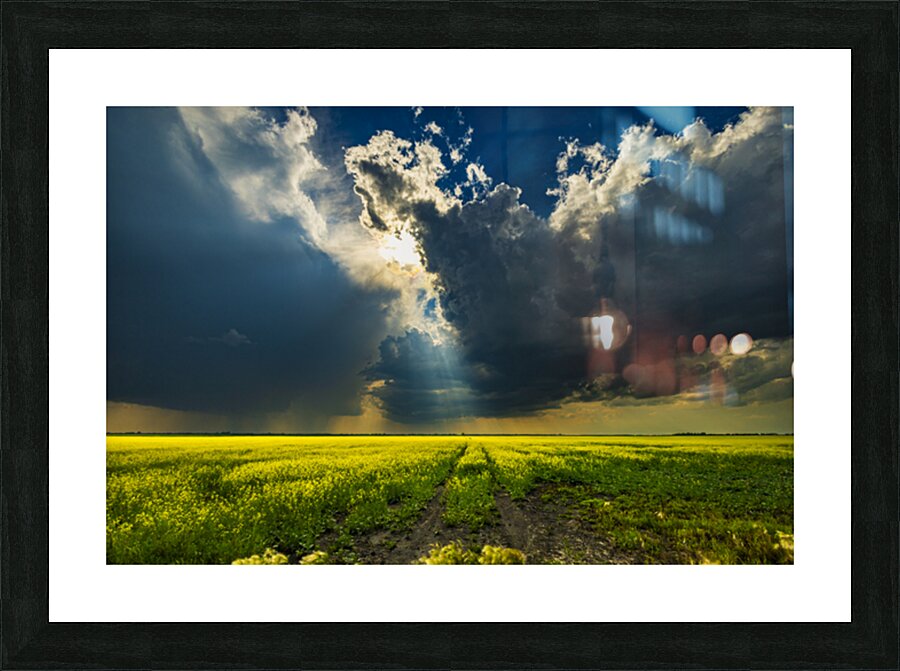 Heavens Ray Picture Frame print