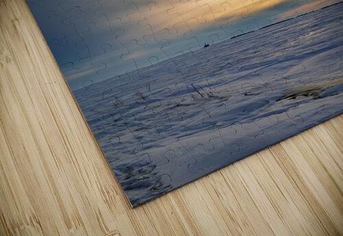 Sunset Over Winter Field Marc Gilbert Photography puzzle