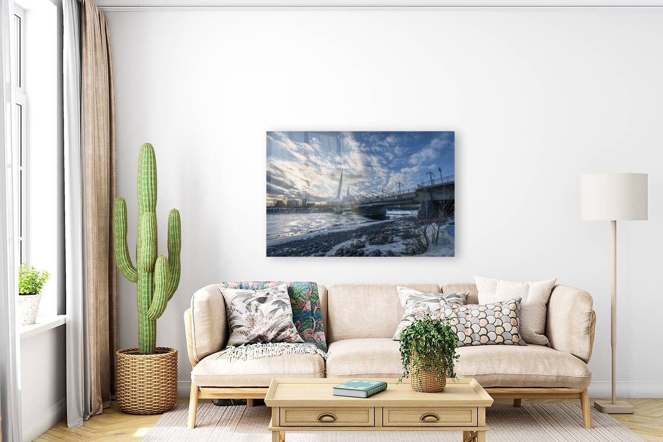 Winter on the Esplanade Riel Reproduction