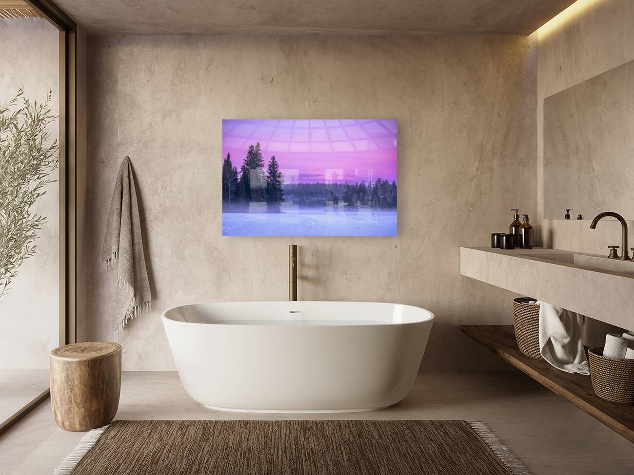 Fog Rising Over Falcon Lake Reproduction