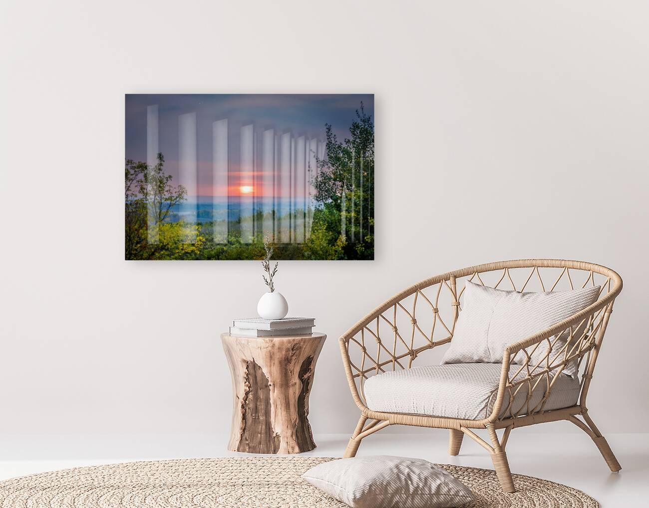 Red Wine Sunset Reproduction