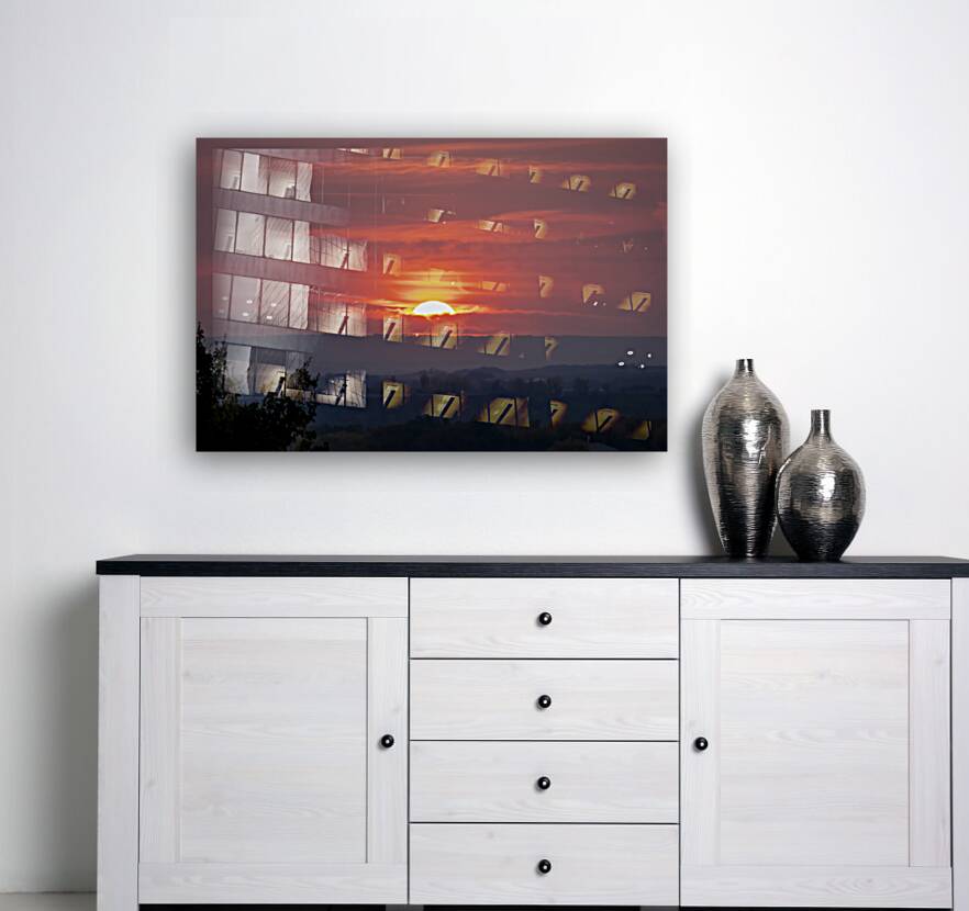 Red Wine Sunset Reproduction