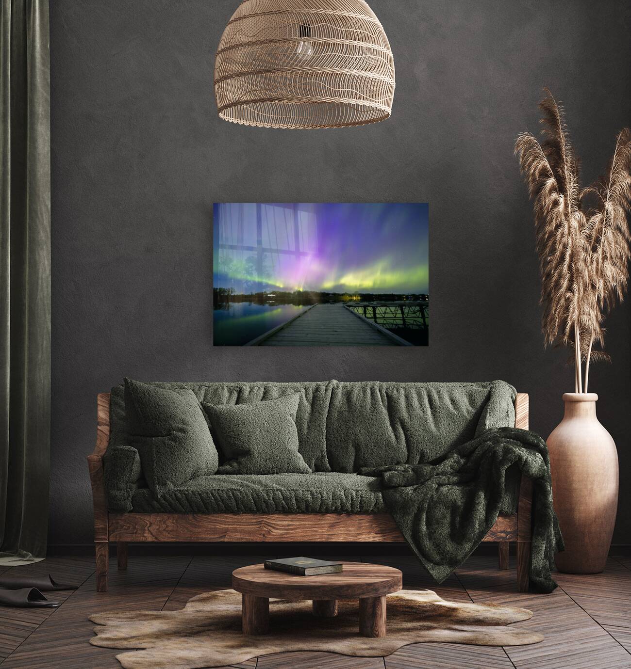 Auroras at the Dock Reproduction