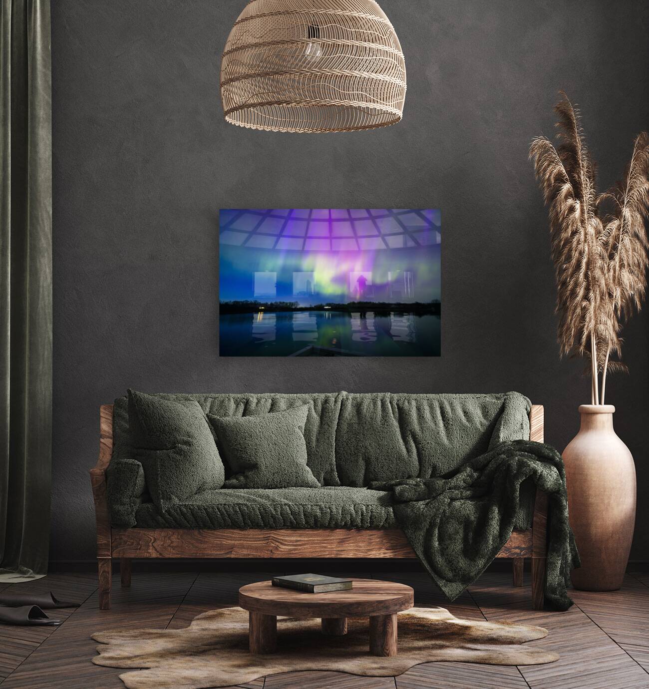 Auroras by the Lake Reproduction