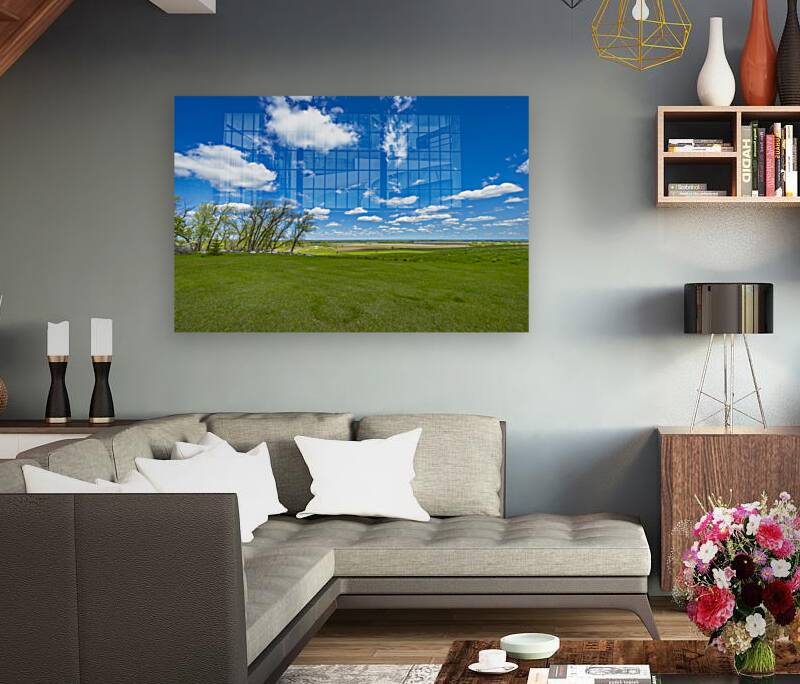 Green Valley Under a Blue Sky Reproduction