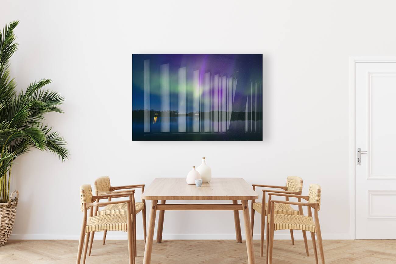 Northern Lights on the Lake Reproduction