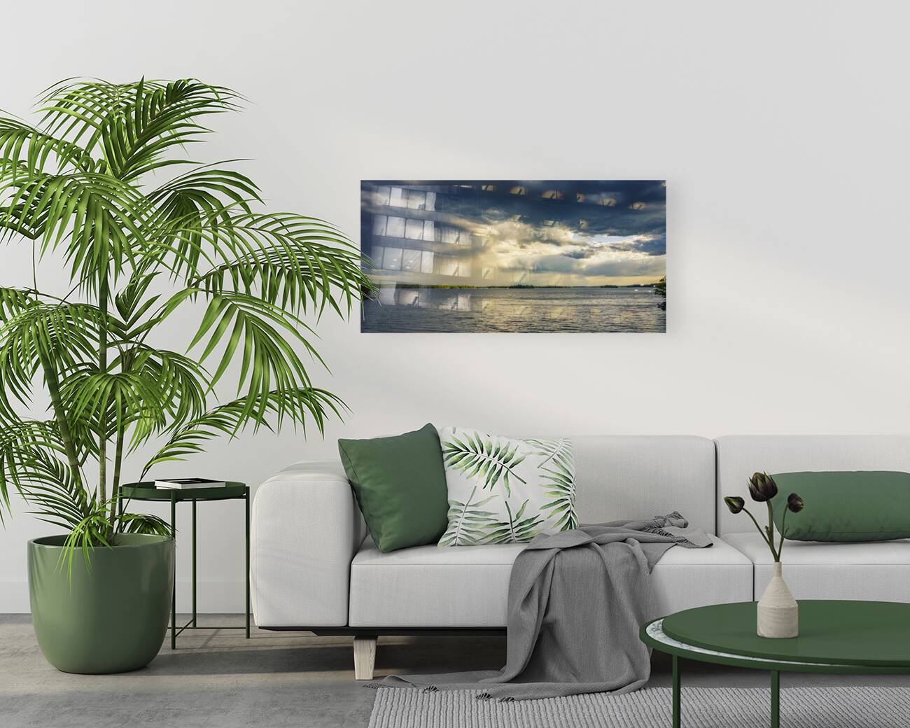 Rain on the Lake Reproduction