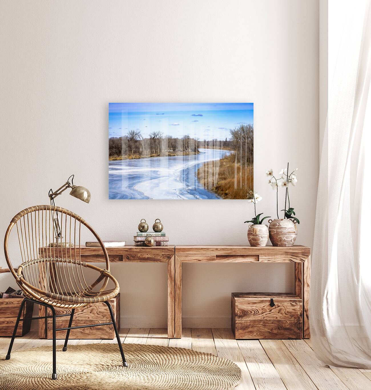 Ice Melt on the Red River Reproduction