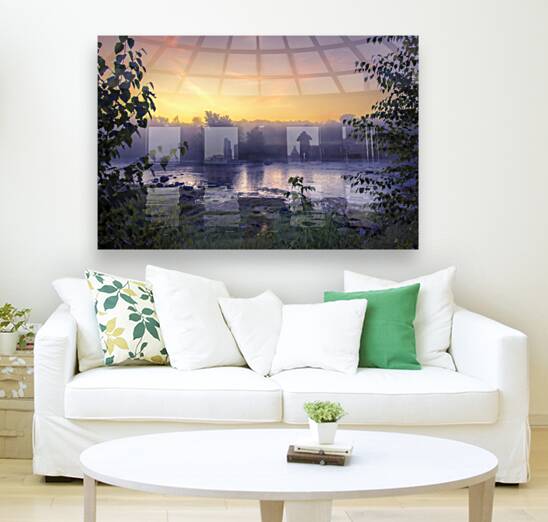 Foggy Sunrise on the Roseau River Reproduction