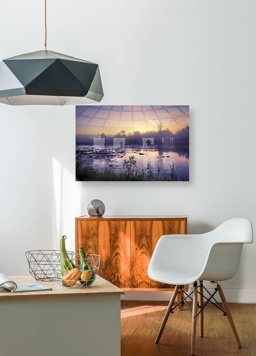 Foggy Sunrise on the Roseau River Reproduction