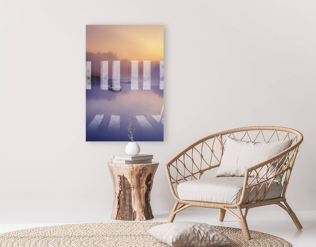 Foggy Sunrise on the Roseau River Reproduction