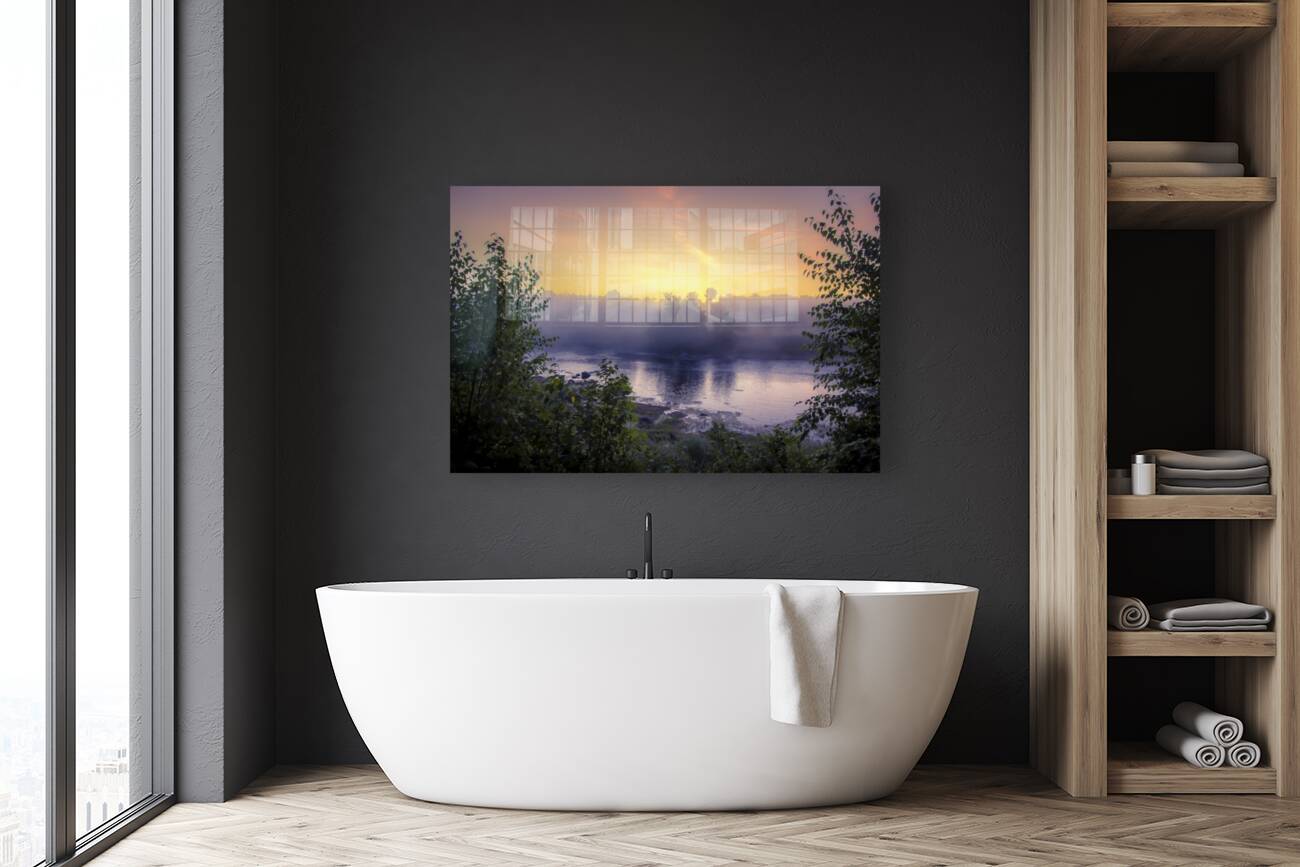 Foggy Sunrise on the Roseau River Reproduction