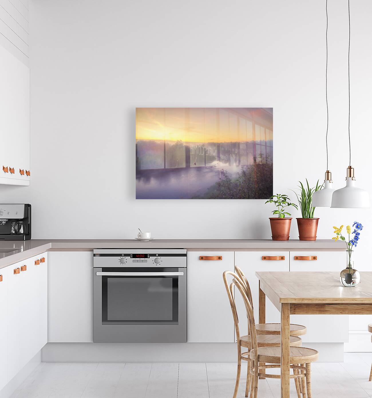 Foggy Sunrise on the Roseau River Reproduction