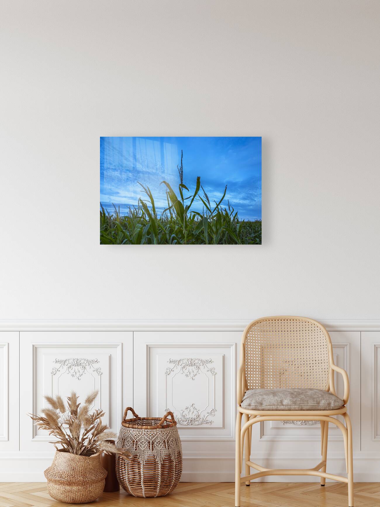 Cornfield at Sunset Reproduction