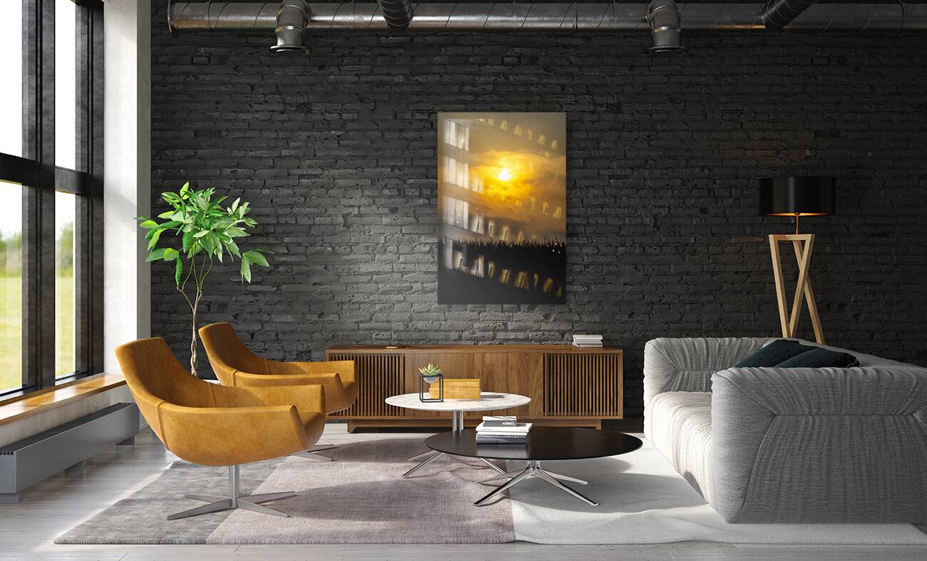 Hazy Sunrise Above Corn Field Reproduction